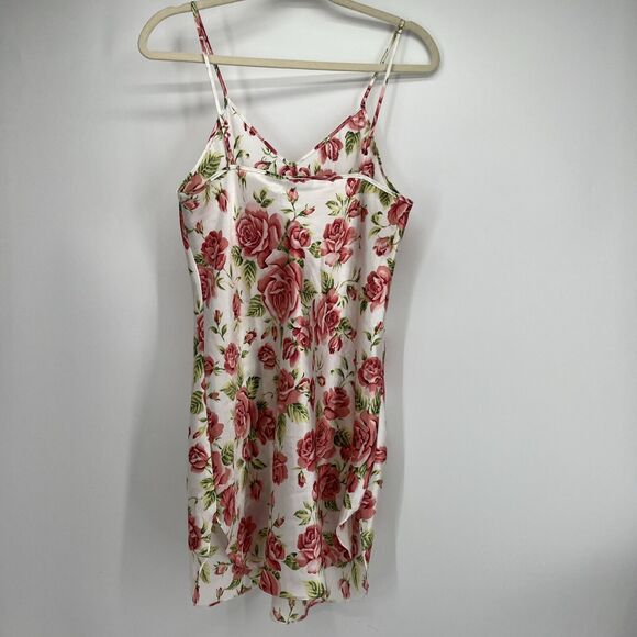 ALEXANDRA NICOLE Babydoll Nightie Medium Rose Spaghetti Strap Short Slip Chemise - Picture 7 of 7